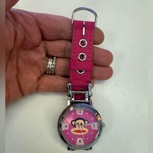 Paul Frank Pink Watch with Monkey Face